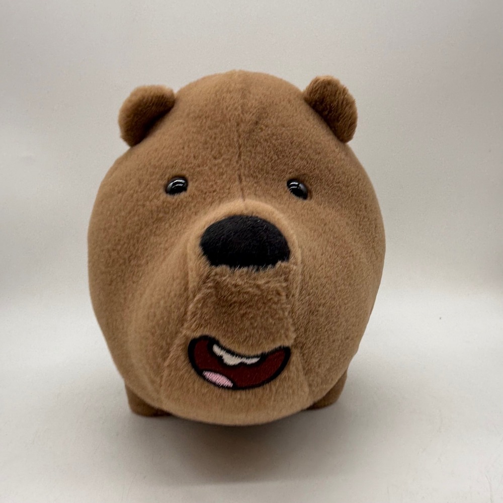 Cartoon Network We Bare Bears Plush Grizzly Bear Brown Stuffed Toy